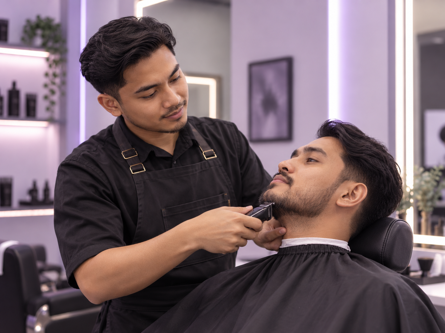 Beard tidy-up service